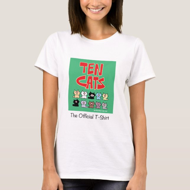 TenCats - o t-shirt oficial (Frente)