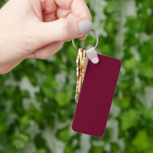 Tendência Color Dark Burgundy Chaveiro