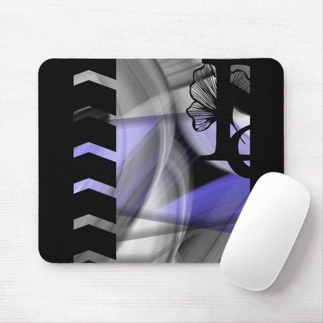 Tendência de Mousepad Abstrato Lavanda Violeta (Com mouse)