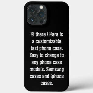 Tendência moderna de texto DIY personalizado preto