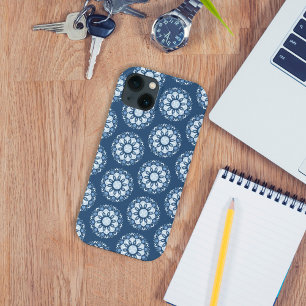 Tendência Moderna do Mandala na moda Azul