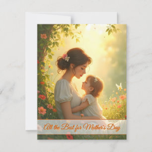 Tender Motherly Love in Blooming Light