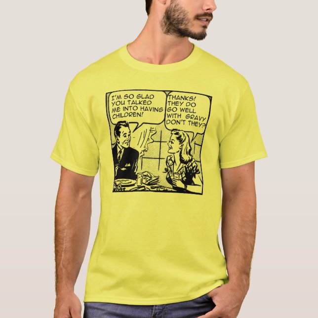 Tendo o humor retro engraçado da camisa das (Frente)