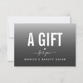 Tendy & Modern Cinzas Gradient Beleza Salão