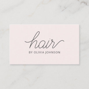 Tendy Modern Elegant Hair Stylist Cartão de visita
