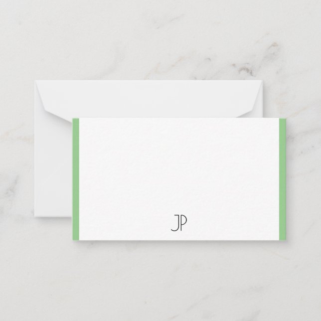 Tendy Monogrammed Elegante - Modelo simples (Frente)