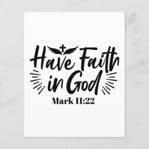 Tenha fé em Deus, marque a citação 11:22 Inspiraci