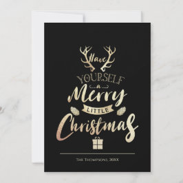 Tenha Feliz De Natal Dourado