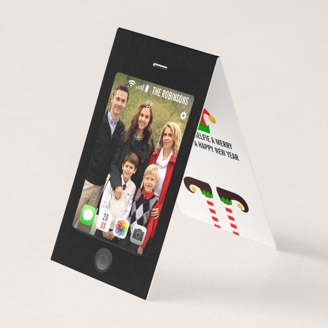 Tenha sua selfie um feliz natal foto (Frente)