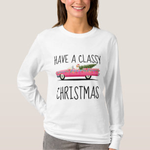 TENHA t-shirt ELEGANTES das SENHORAS de um NATAL