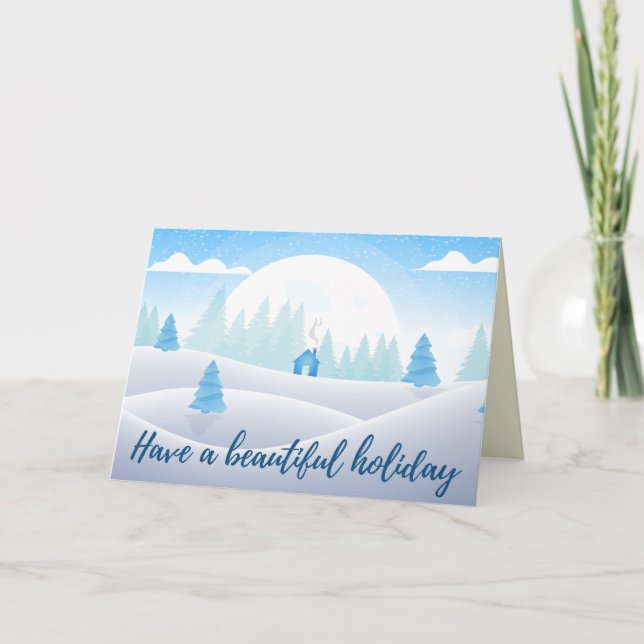 Tenha Um Belo Cartão De Férias (Frente)