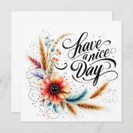 Tenha um belo dia floral