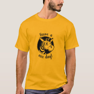 "Tenha um bom dia!" T-Shirt Animal