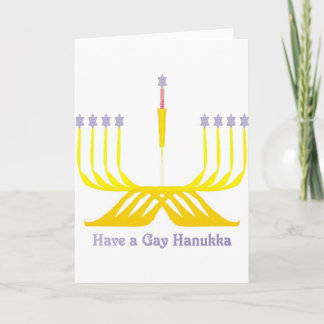 Tenha um cartão alegre de Hanukka