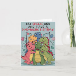 Tenha um Cartão de Aniversário Dino-Gosto