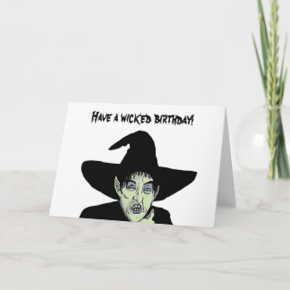 Tenha um cartão de aniversário totalmente malvado