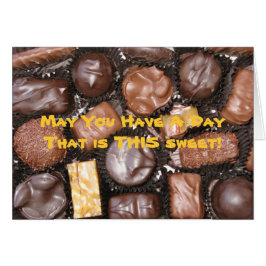 Tenha um cartão doce do dia