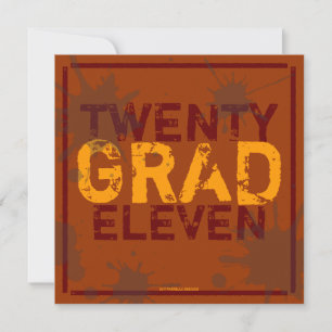 Tenha um convite da festa de formatura do Grunge