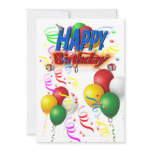 Tenha um feliz aniversário colorido