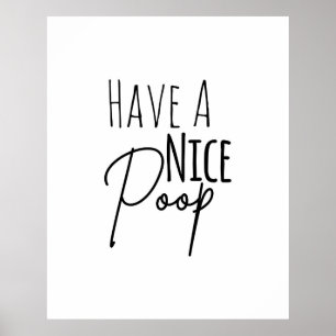 Tenha um poster cómico do banheiro do tombadilho