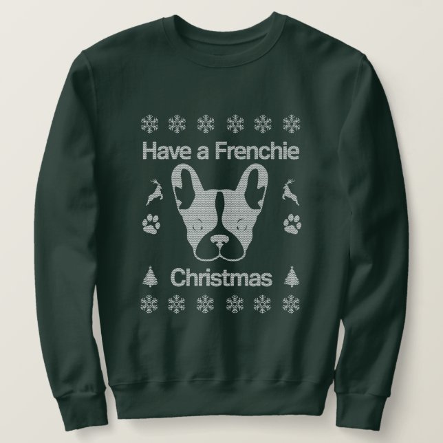 Tenha Um Suéter De Natal Francês. (Frente do Design)