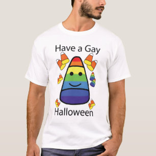 Tenha um t-shirt alegre do Dia das Bruxas