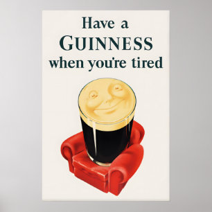 Tenha uma impressão de pôster do Guinness John Gil