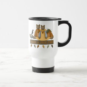 "Tenha uma queda boa", Caneca de viagem de ursos d