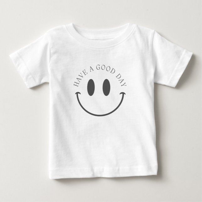 Tenham um bom dia, moderno, camisetas brancas para (Frente)