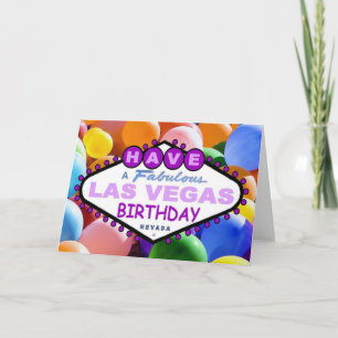 Tenham Um Cartão De Aniversário Fabuloso Em Las Ve