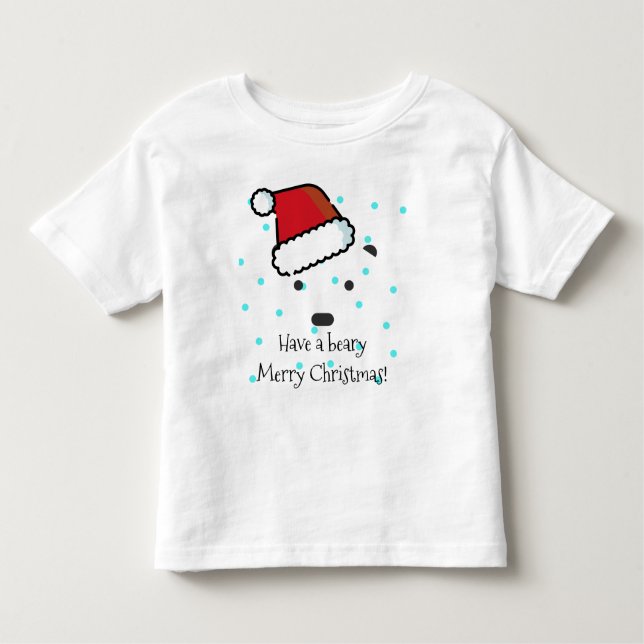 "Tenham um Feliz Natal" A Camisa de Toddler (Frente)