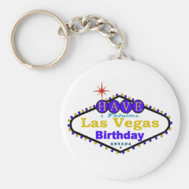 Tenham Uma Chaveiro de aniversário de Las Vegas Fa