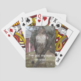 Tenho Olho em Você Cartas de Baralho de Falcão-de-