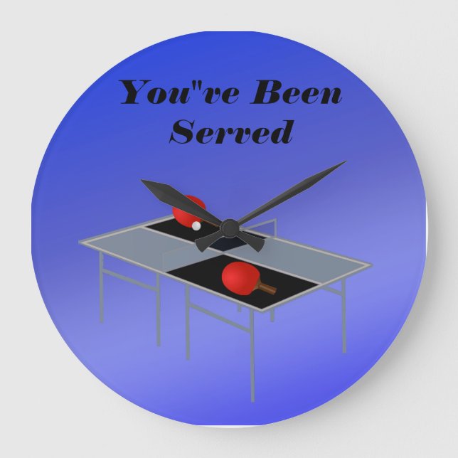 Tênis Azul Engraçado, Relógio de Parede (Frente)