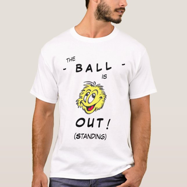 Tênis Ball Cartoon OUT (Pé) T-Shirt (Frente)