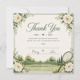 Tênis  Cartão de agradecimento de casamento com bo
