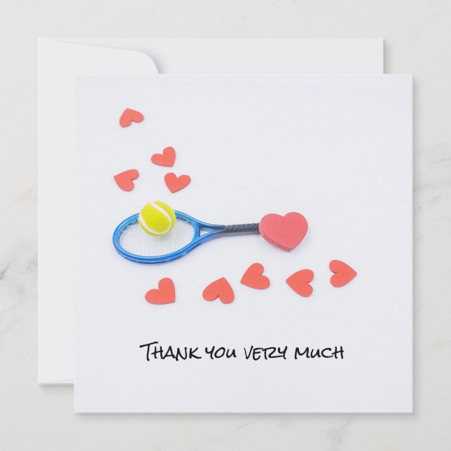 Tênis casamento com raquete e corações amorosos (Frente)