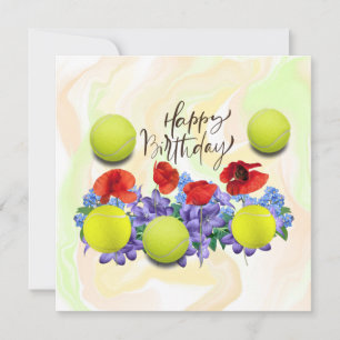 Tênis com muitas flores para o cartão de aniversár