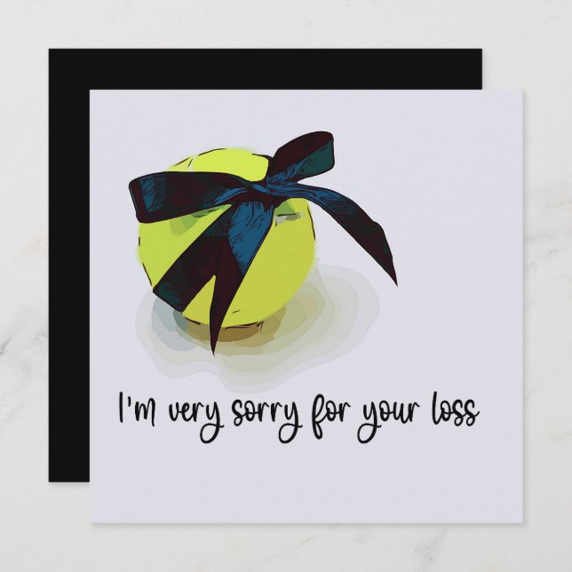 Tênis Condolências Desculpe pela perda (Frente/Verso)