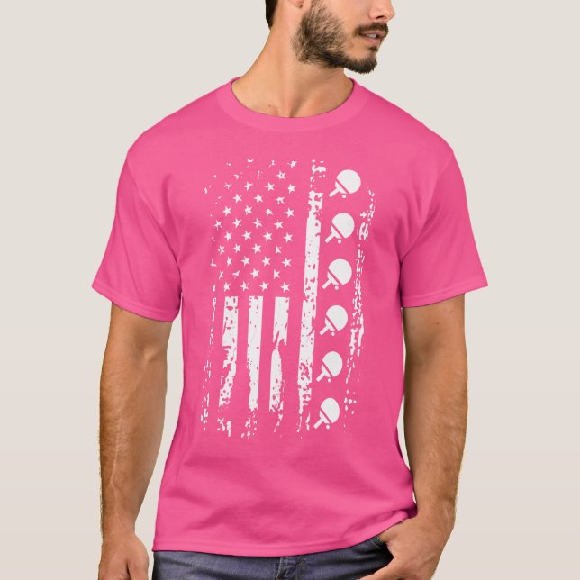 Tênis de mesa da Tênis da Camisa da América Flag U (Frente)
