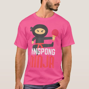 Tênis de Mesa de camisa Engraçado Ping Pong Ninja