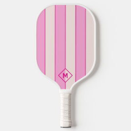 Tênis de Pickleball com Monograma Moderno Rosa
