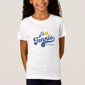 Tênis em T-Shirt de Meninas Azuis
