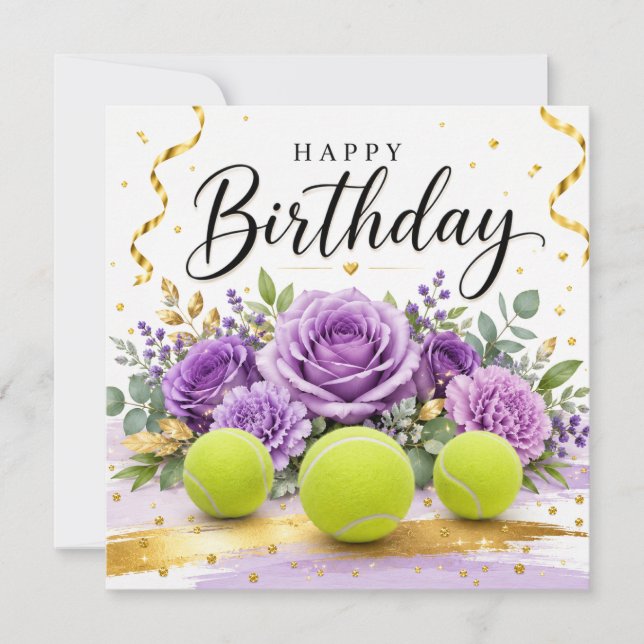 Tênis Feliz Aniversário com flores (Frente)