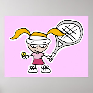 Tênis poster com desenho animado para tênis