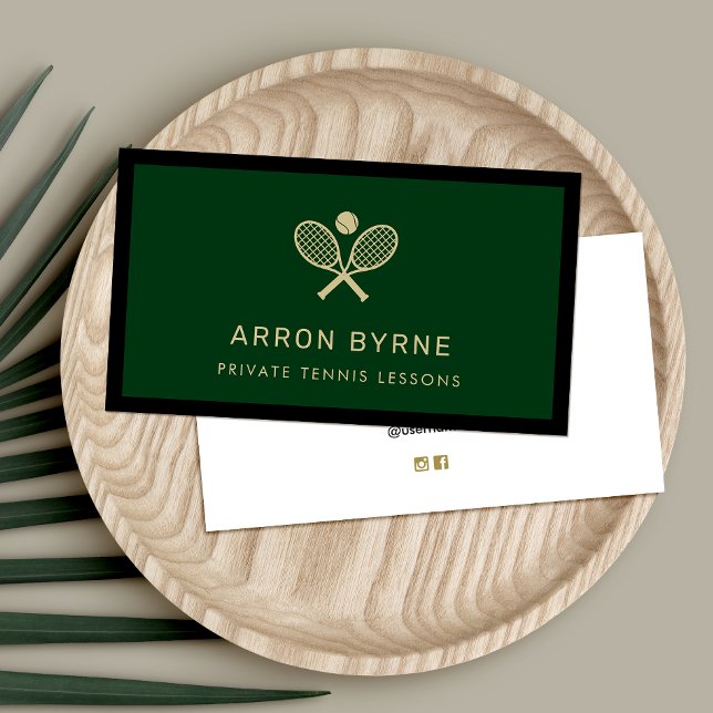 Tênis Rackers Green Cartão de visita (Criador carregado)