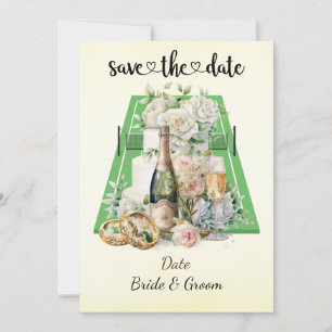 Tênis Salve a data Convite para Festa de casamento