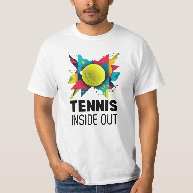Tennis Inside Out Abstract T-Shirt (Frente)