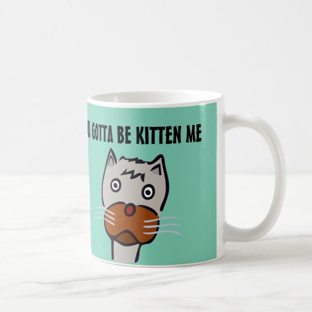 Tens de me cozinhar, canecas de café. (Direita)