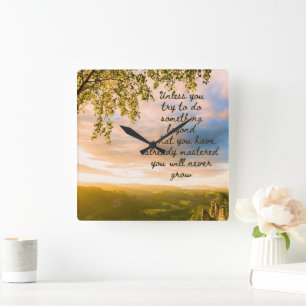 Tente Algo Novo Relógio De Parede